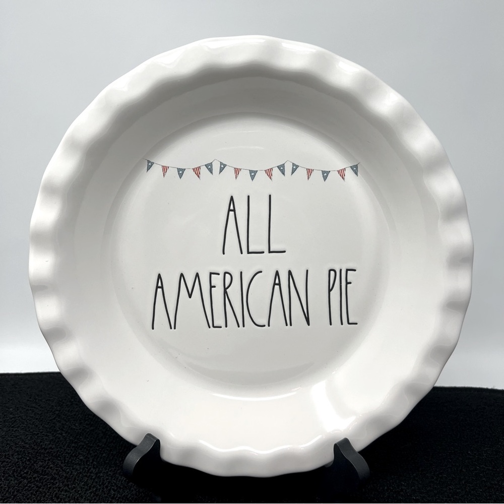 RAE DUNN All American Pie Plate